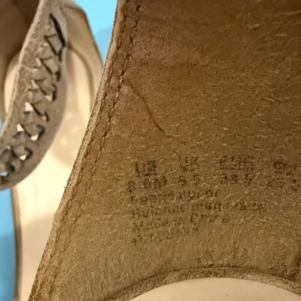 Fergalicious Tan Woven Heels - Picture 3 of 9